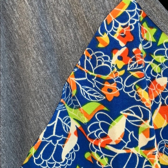 NWT Lularoe Julia Blue Print Day Dress 3XL - Picture 2 of 8